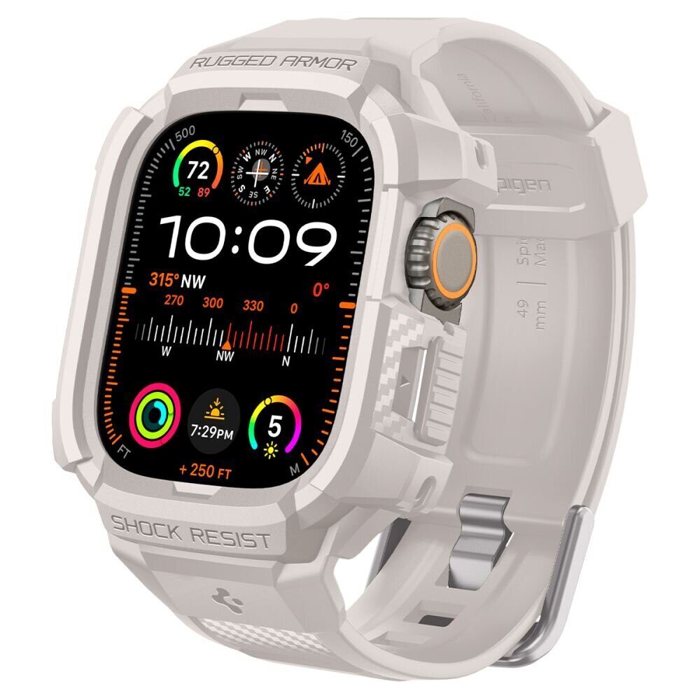 Ремешок+защитный чехол SPIGEN RUGGED ARMOR ”PRO” для Apple Watch Ultra 1 / 2 (49 мм),  Бежевый