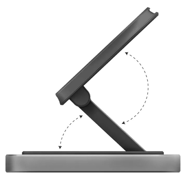 Беспроводная зарядная станция EnergEA 3 в 1 Bazic GoMag Station (with Apple watch charger) 15W, серая